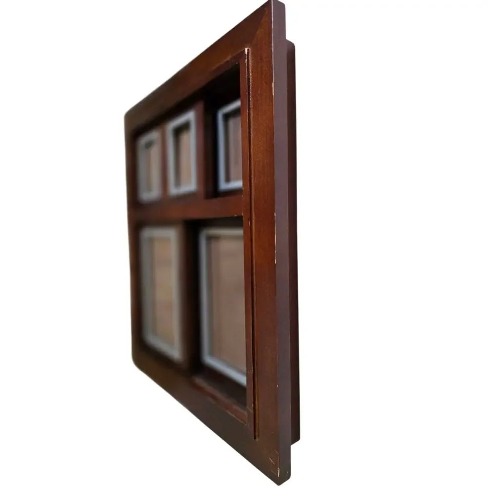 Swing Sliding Picture Frame Heavy Wood  14